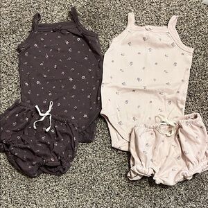 Jamie Kay Floral Print Onesie with matching bloomers